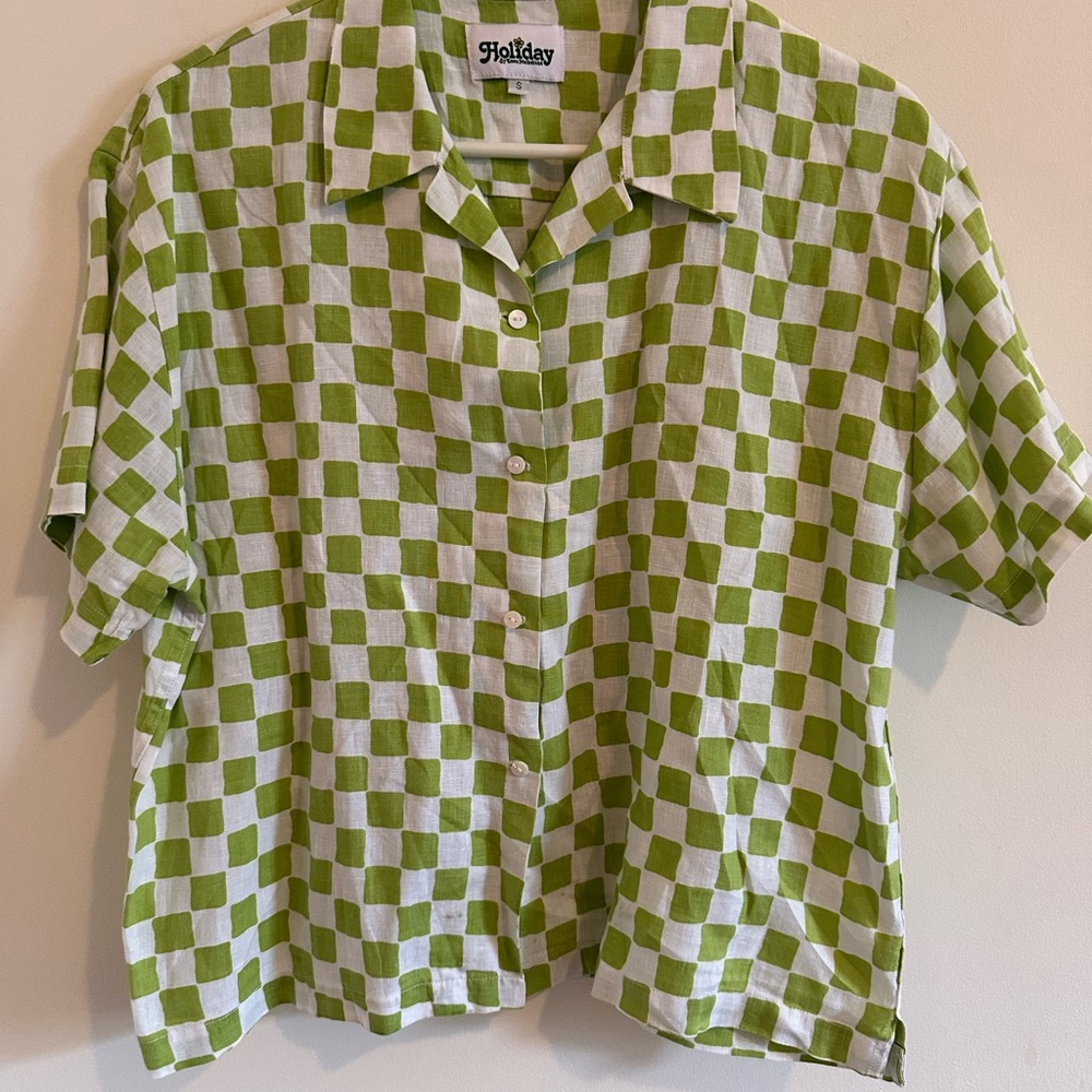 Green Checkered Women’s Shirt